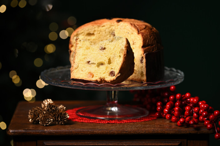 Fotografia panettone artigianale natalizio